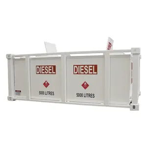 Schlussverkauf kundenspezifischer selbstgebundener Diesel-Kraftstoff-Speicher aus Kohlenstoffstahl 5000 Liter