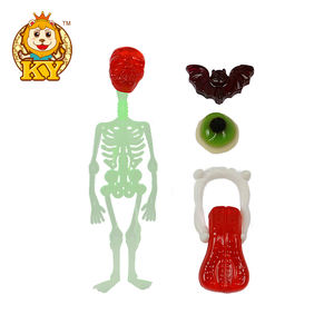 Golosinas de Goma con Forma de Calavera, Murciélago y Lengua con <span class=keywords><strong>Ojos</strong></span> Brillantes y Sabor a Fruta para Halloween, Venta al por Mayor - Product Image 3