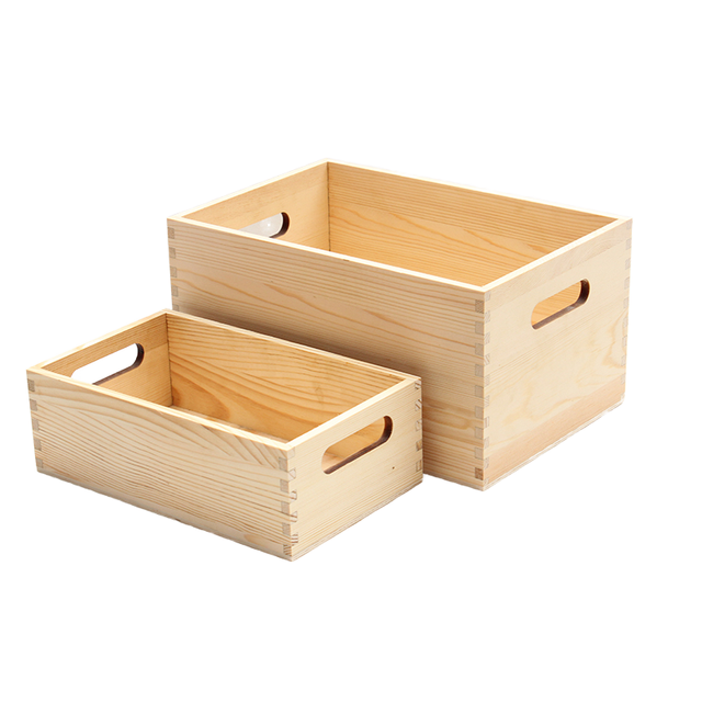 Wooden Crates Storage Boxes  Storage Boxes & Bins Desktop Kitchen Hotel Storage Wholesale Handheld Wooden Box