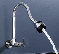 Robinet de rotation de type flexion en laiton de cuisine exportation froide vers l'Amérique du Sud