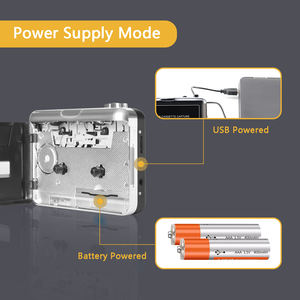 <span class=keywords><strong>เครื่องเล่น</strong></span><span class=keywords><strong>เทป</strong></span>คาสเซ็ตแบบพกพา รูปทรงกล้องโบราณ พร้อมพอร์ต USB แปลงเป็น MP3  มีลำโพงภายนอก 3 วัตต์ ถอดออกได้ - Product Image 5