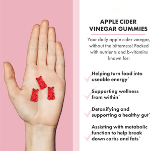 Groothandel Natuurlijke 1000mg Vegan-vriendelijke Flat Tummy Appelazijn Gummies voor Gewichtsverlies Ondersteuning Darm- & Metabolisme Gezondheid - Product Image 2