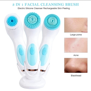 <span class=keywords><strong>Brosse</strong></span> nettoyante <span class=keywords><strong>pour</strong></span> le <span class=keywords><strong>visage</strong></span> en silicone imperméable <span class=keywords><strong>pour</strong></span> hommes femmes gommage vibrant et chauffant avec traitement de l'acné exfoliation des mains du <span class=keywords><strong>visage</strong></span> - Product Image 6