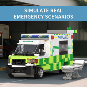 66040 Serie de Vehículos de Ingeniería AMBULANCIA, Bloques de Construcción, Modelo para Niños, Juego de Bloques de Construcción Educativos, Juguete de Plástico, Regalo - Product Image 3