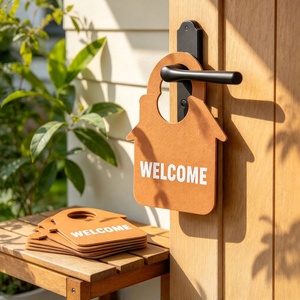 Tarjetas Colgantes Personalizadas para Puertas de Hotel, Impresas a Medida, con Menú de Servicio a la Habitación e Información de Bienvenida, de Calidad Premium, Venta al Por Mayor - Product Image 6