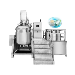 Hidrolik mengangkat pasta gigi membuat stoples krim mencampur agitador jomeginizador elektromagenizer mixer vakum kosmetik emulsifikasi mesin