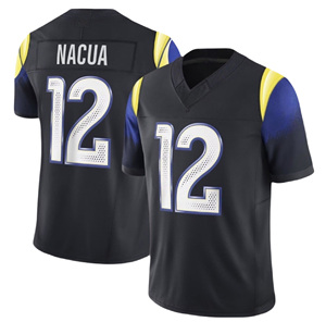 Groothandel Nieuwe Seizoen Topkwaliteit Los Angeles Gestikt # 12 Nacua # 17 Adams # 95 Garrett # 9 Stafford American Football-shirt - Product Image 5