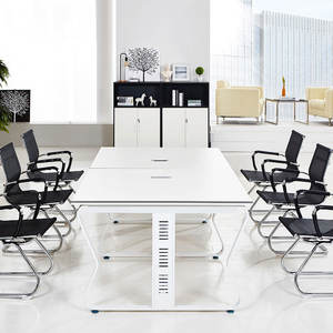 Muebles de Oficina Personalizados, Mesas y Sillas para Conferencias y Capacitación, Mesa de Reuniones de Madera - Product Image 5