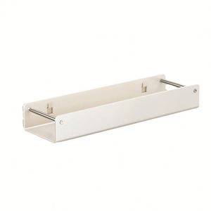 Étagère de cuisine murale multifonctionnelle rectangulaire blanche, résistante à la rouille, moderne, en acier inoxydable, pour rangement d'épices, bouteilles et boîtes - Product Image 5