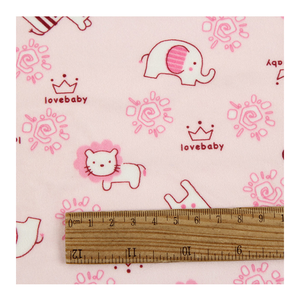 Nouveauté 100% polyester brosse simple face imprimé minky <span class=keywords><strong>tissu</strong></span> doux <span class=keywords><strong>tissu</strong></span> de peinture pour vêtements de bébé - Product Image 1