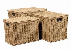 Whism — paniers de rangement en jonc de mer, organiseur 100% naturel tissé à la main pour domicile et salle de bains de l'usine du vietnam - Product Image 2