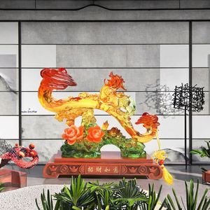 Figura Decorativa de Resina Ruyi de Jade Estilo Chino LiShangTianXia, Decoración para Sala de Estar, Regalos para Inauguración de Negocios - Product Image 3
