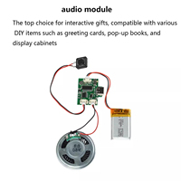 DIY Handgefertigtes Aufnahme- und Wiedergabemodul Pop-up-Buch Grußkarte Kühlschrankmagnet Kernmodul Kann 8M MP3-Musik herunterladen