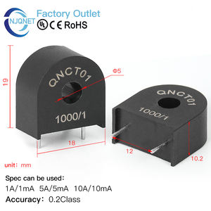 Transformador de Corriente Micro, Transductor de Montaje en PCB QNCT01 5A 5mA 5A 2.5mA 1 2000, Sensor de Transformador de Corriente Pequeño CT, Precio de Fábrica - Product Image 2