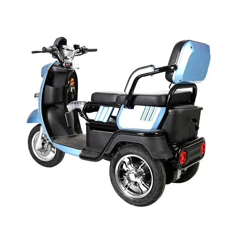500W 60V 3 de discapacidad de la movilidad eléctrica scooter triciclo adulto de la motocicleta con litio o batería de plomo ácido