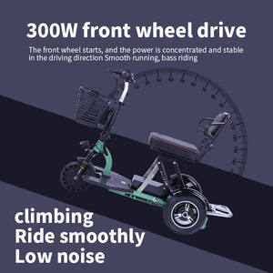 Triciclo Eléctrico Plegable Mini para Personas Mayores y Discapacitadas, Vehículo de Movilidad, Silla de Ruedas, Motocicleta con Batería de Litio - Product Image 4