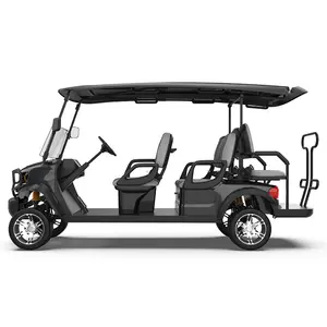 Factory Direct 6 Seaters Off Road Electric Golf Carts Electric Golf Buggy With Lithium Battery