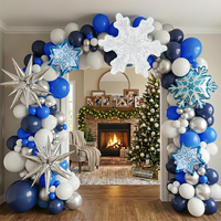 Kit d'arche de guirlande de ballons en aluminium à thème pour la Saint-Valentin et les fêtes d'anniversaire d'enfants, fournitures de décoration de fond auto-adhésives en gros