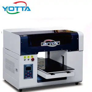 Impressora digital de inkjet, impressora digital a2 a3 metal acrílico de madeira garrafa de vidro cerâmica uv cama impressora a3 garrafa