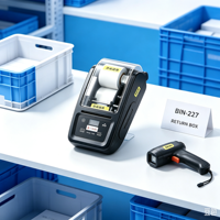 Printer Label Termal Mini Kompatibel dengan Printer Label Shopify untuk Inventaris Gudang Usaha Kecil