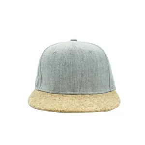 Berretto in misto lana a 6 pannelli di moda personalizzato/berretti e cappelli semplici/berretto da baseball snapback in legno