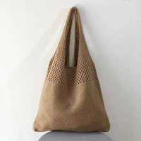 Sacs à main tricotés de créateur pour femme, grands cabas de grande capacité, sacs de plage d'été, grands sacs à bandoulière décontractés tissés ajourés