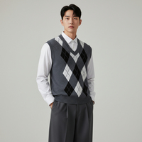 Gilet pull multifonctionnel confortable 2026 – Pull tendance pour homme avec design contrasté et blocs de couleur