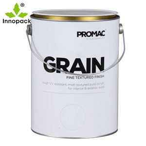 Seau en étain de 2 L, boîte de peinture, épaisseur 0,23 mm, couvercle en métal/plastique pour peinture automobile, revêtement chimique, impression personnalisable, ISO9001 - Product Image 1