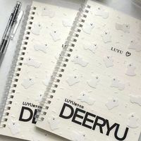 Carnet à spirales blanc crème A5, couverture souple, papeterie pour l'étude et le bureau
