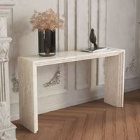 Console de table d'entrée de couloir en marbre, console moderne de luxe pour meubles de salon