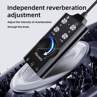 Carte son externe USB 7.1 avec réverbération et changeur de voix, double port USB Type-C, suppression du bruit, Plug & Play pour casque de jeu PC/téléphone/PS4