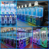 LIFUN Machine à griffes géante de 18 pouces pour jouets en peluche avec casier à prix, jeu d'arcade commercial à monnayeur pour entreprises