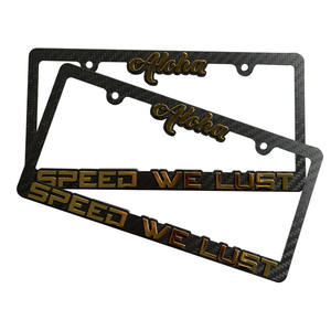 Cadres de <span class=keywords><strong>plaque</strong></span> d'<span class=keywords><strong>immatriculation</strong></span> en plastique fibre de carbone avec impression UV, taille américaine, personnalisables, prix d'usine en gros - Product Image 3