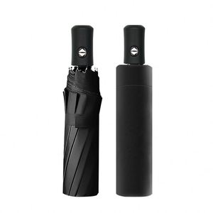 Sombrilla Plegable Automática de 8 Varillas, 190T Pongee, Doble Uso para Sol y Lluvia, Personalizable con Logotipo, Venta al Por Mayor - Product Image 1