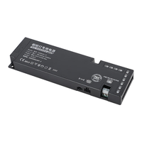 Alimentation à découpage 24V de haute qualité, ultra-mince, en plastique noir, pour éclairage LED de meuble, 24W 36W 60W 100W