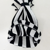 Bonnets des années 90 avec logo personnalisé, style vintage, à nouer, avec cordon, pour queue de cheval, motifs camouflage multiples et à carreaux de dessin animé