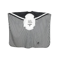 KIKI NEWGAIN Cape de coiffure imperméable en polyester pongé, vente en gros, col en silicone, logo personnalisable pour usage professionnel en salon