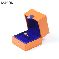 Boîte à bijoux personnalisée en cuir PU avec logo boîte à bijoux de luxe pendentif boucle d'oreille bracelet collier bague boîte d'emballage de bijoux en velours vente en gros