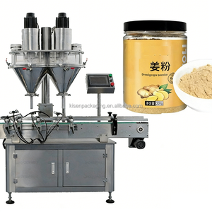 Riempitrice Automatica a 2 Teste per Polveri Alimentari - Polvere di Peperoncino/Condimento in Bottiglia - Product Image 3