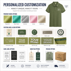 Polo de Alto Rendimiento de Seda Helada de 200g con Logotipo Personalizado para Hombre, Secado Rápido, Absorción de Humedad, Transpirable, para Negocios y Golf - Product Image 5