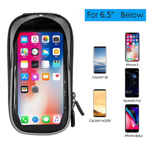 WEST BIKING Sensitive Touch <b>EVA</b> Bike Phone Mount Bag Waterproof Reflective Bicycle Phone Holder Top Tube Bag Under 7.2 Inches - Product Image 2