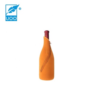 Refroidisseur de bouteille de vin vierge par Sublimation en néoprène UOO avec fermeture éclair 3mm - Product Image 5