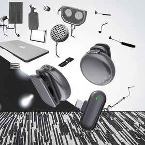 ไมโครโฟนไร้สายแบบวงกลม SX19 สำหรับบันทึกวิดีโอแบบพกพา ชนิดแม่เหล็ก พร้อมหัวต่อ Type C ตัดเสียงรบกวน สำหรับโทรศัพท์มือถือ - Product Image 3