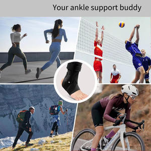 Attelle de cheville réglable pour pied tombant, avec stabilisateurs latéraux, pour soutien des entorses de la cheville et récupération de la tendinite - Product Image 2