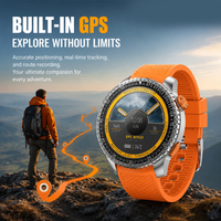 SENBONO MAX88 Herren-Smartwatch: 1,43-Zoll-Vollbildschirm, GPS, Kompass, Multisport-Modi Multifunktionale Runde Smartwatch
