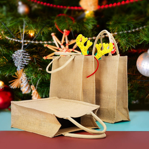 100% sac à provisions fourre-tout en jute naturel écologique avec poignée en coton nouveau Design produit orienté vers l'exportation en gros du Bangladesh - Product Image 5