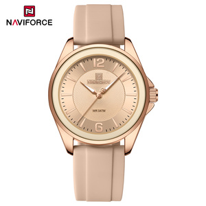 <span class=keywords><strong>Naviforce</strong></span> นาฬิกาควอตซ์แฟชั่นใหม่สำหรับ<span class=keywords><strong>ผู้หญิง</strong></span>ที่เรียบง่ายกันน้ำสายรัดซิลิโคนส่องสว่างเพื่อการพักผ่อนของ<span class=keywords><strong>ผู้หญิง</strong></span> - Product Image 1