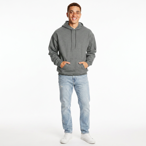 Sweat-shirts à capuche d'hiver en coton pour couple unisexe, design OEM, polaire, logo personnalisé, prix d'usine bas, vente de sweats à capuche tendance - Product Image 1