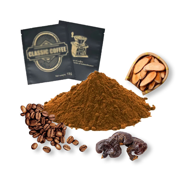 Customize 10g-1000g Robusta Coffee Mix Arabica Coffee Mushroom Coffee