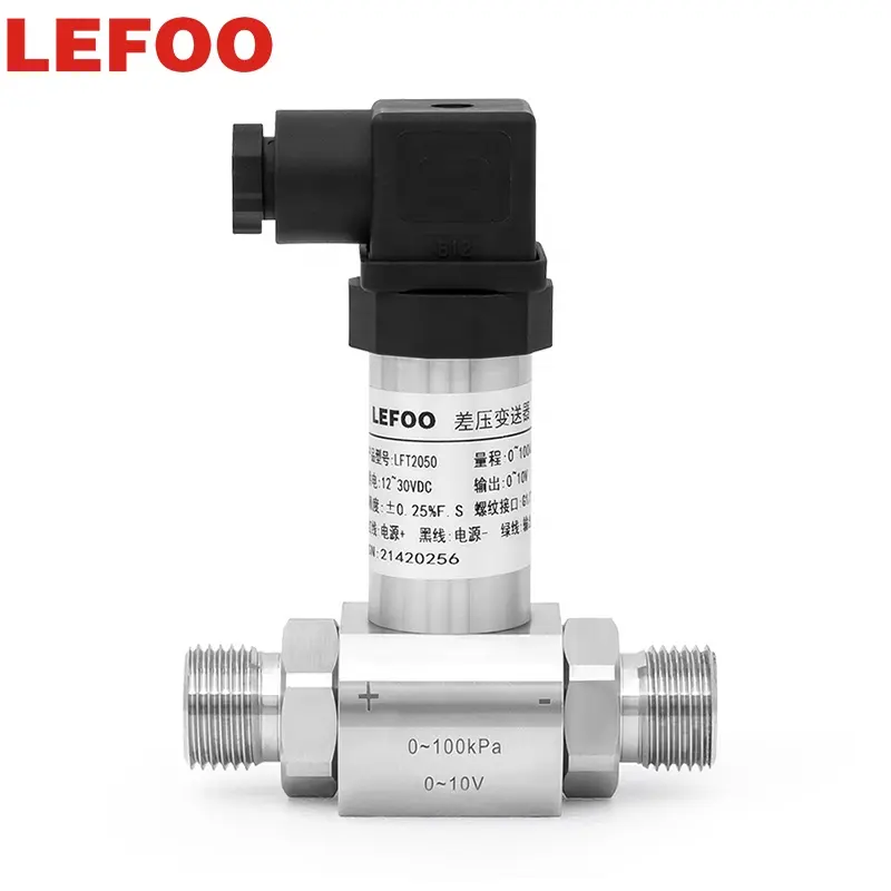 LEFOO 4-20mA अंतर दबाव ट्रांसमीटर के लिए हवा गैस तेल डीपी सेंसर